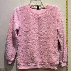 Star Ride Soft Pink Fleece Sweater